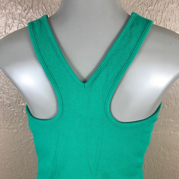 Moda International Green Ribbed Racerback Dress - Picture 6 of 7